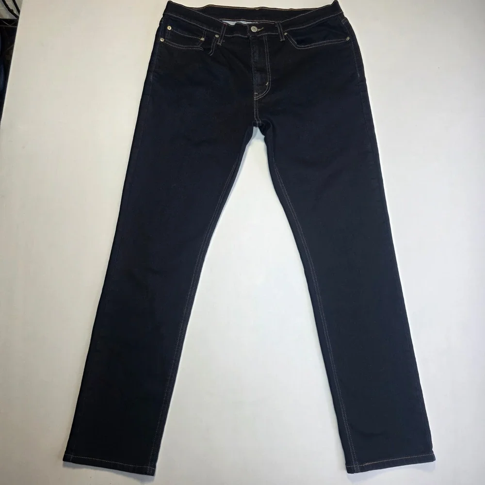 Levis 511 Slim Fit Jeans Mens 36x31 Dark Indigo Blue Denim Pants 04511-1652